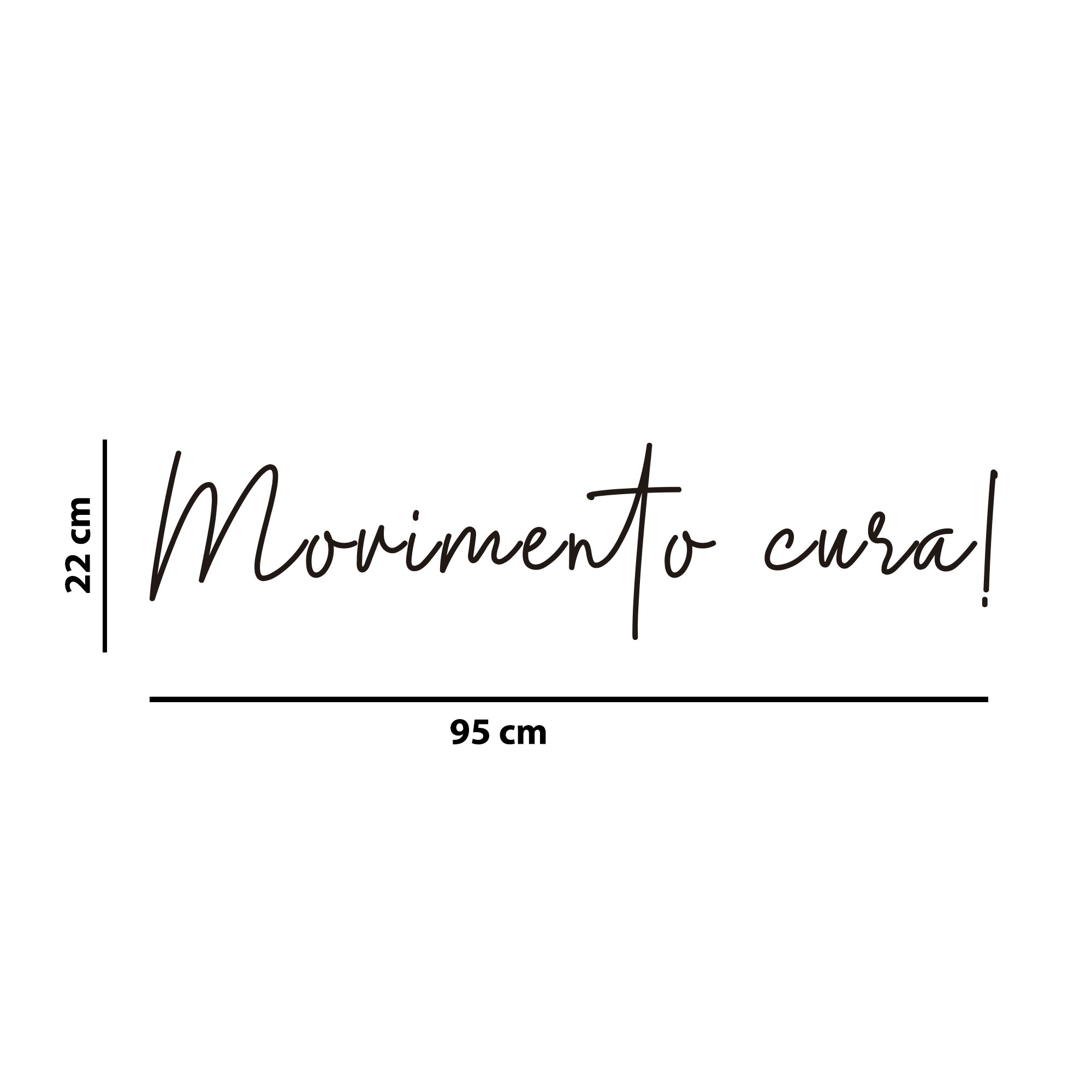 Kit de Adesivos Studio Pilates Frase Movimento Cura Silhuetas Fisioterapeuta - 4