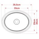 Ver imagem 3 de Cuba Pia De Apoio Para Banheiro Oval Capri Amarelo Mpozenato