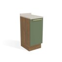 Ver imagem 1 de Módulo Cozinha Kappesberg Botanic Balcão Botanic M621 1 Porta C/tampo 40cm Nogueira/oliva/orion -