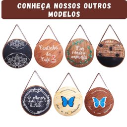 Quadro Decorativo Sala Tendência Sem Moldura Frases Vintage Cor:Cantinho Café - 6