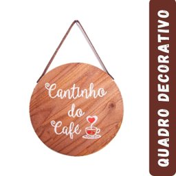 Quadro Decorativo Sala Tendência Sem Moldura Frases Vintage Cor:Cantinho Café - 2