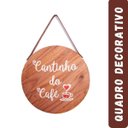 Ver imagem 2 de Quadro Decorativo Sala Tendência sem Moldura Frases Vintage Cor:cantinho Café