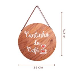 Quadro Decorativo Sala Tendência Sem Moldura Frases Vintage Cor:Cantinho Café - 5