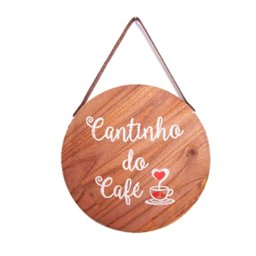 Quadro Decorativo Sala Tendência Sem Moldura Frases Vintage Cor:Cantinho Café - 1