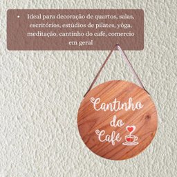 Quadro Decorativo Sala Tendência Sem Moldura Frases Vintage Cor:Cantinho Café - 4