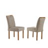 Conjunto Sala de Jantar Mesa com 4 Cadeiras Madeira Maciça Prada Linho Móveis Mix - 3