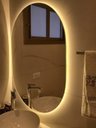 Ver imagem 1 de Espelho Orgânico com Luz de Led Branco Quente 95x50