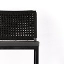 Ver imagem 3 de Kit 4 Banqueta Zola – Corda Náutica Preta