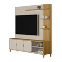 Ver imagem 2 de Estante para Tv até 70 Polegadas Lyon 3 Portas Tauari/off White - Pnr Móveis