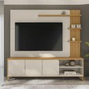 Ver imagem 1 de Estante para Tv até 70 Polegadas Lyon 3 Portas Tauari/off White - Pnr Móveis