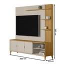 Ver imagem 4 de Estante para Tv até 70 Polegadas Lyon 3 Portas Tauari/off White - Pnr Móveis