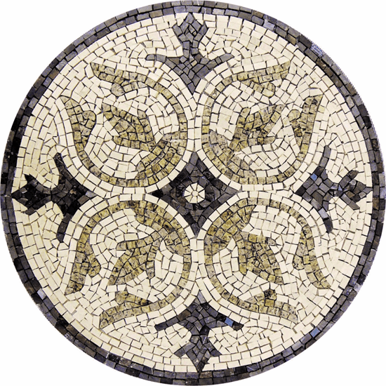 Piso em Mosaico Romano Quatro Louros 120cm