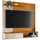 Ver imagem 1 de Painel Suspenso para Tv 65 Polegadas 1 Porta Correr Ariel Cinamomo/off White