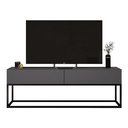 Ver imagem 1 de Rack Eros 140cm Base Metálica Estido Industrial com Gavetas:cinza/preto