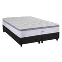 Ver imagem 1 de Cama Box Queen: Colchão Molas Herval MasterPocket Ensacadas Toledo + Base CRC Suede Cinza(158x198)