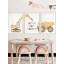 Ver imagem 1 de Kit 3 Quadros Decorativos Infantil Carros No5