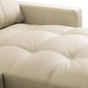 Ver imagem 6 de Sofá 4 Lugares com Chaise Direito Sala Living 316cm Logus L06 Couro Bege Areia - Lyam Decor