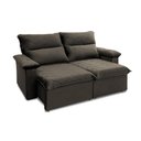 Ver imagem 2 de Sofá Retrátil Reclinável Paris 200cm Suede Velut com Molas Ensacadas - King House