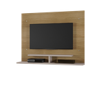 Ver imagem 1 de Painel Sion Com Prateleira 02 Nichos Para TVs De Até 56 Polegadas JCM Moveis Noronha/Off White