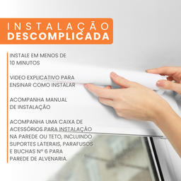 Persiana Blackout Bege 140x160 P/ Janelas em Geral - 5