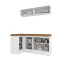 Ver imagem 5 de Lavanderia Modulada 05 Peças 100% MDF com Balcão Canto Reto Branco Hp/Nature Americana