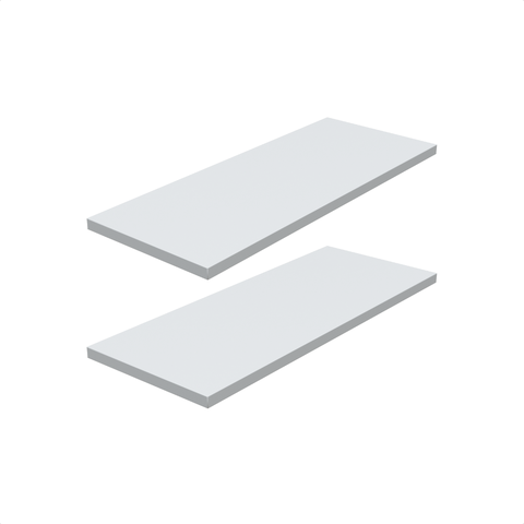Kit 2 Prateleira Branca 50X20 + Suporte Flutuante Mdf  Organizadora Decoração Cozinha Banheiro Sala