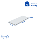 Ver imagem 3 de Kit 2 Prateleira Branca 50X20 + Suporte Flutuante Mdf Organizadora Decoração Cozinha Banheiro Sala