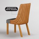Ver mais imagens de Mesa de Jantar Belle 1,80x1,00m Orgânica Cinamomo Off-white com Kit 4 Cadeiras para Mesa de Jantar B
