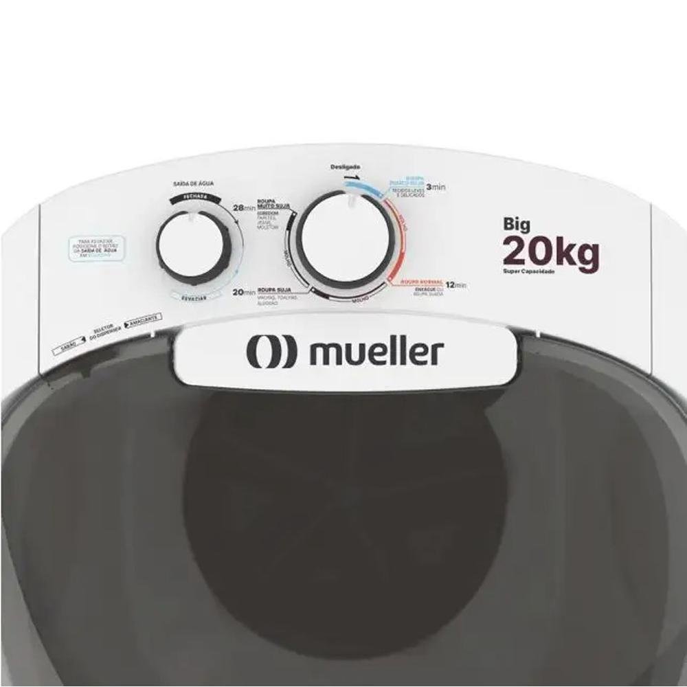 Lavadora de Roupas Mueller Big, 20 Kg, Branca - 110 Volts - 7