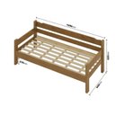 Ver imagem 3 de Sofa Cama Esmeralda New Nogueira em Madeira Maciça Pinus