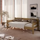 Ver imagem 5 de Sofa Cama Esmeralda New Nogueira em Madeira Maciça Pinus