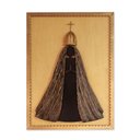 Ver imagem 1 de Quadro Painel Nossa Senhora Madeira Nobre em Alto Relevo Artesanal