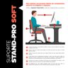 Base Suporte Stand-pro para Monitor Setup Soft Elevado 95x15cm em 100% Mdf Preto - Abmaza Soft Pro - 6