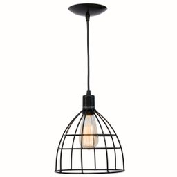 Pendente Trio Aramado Poptem veneza com lâmpada st58 127v preto - 4