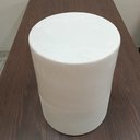 Ver imagem 5 de Banqueta Banco Decorativo Jardim Garden Cerâmica 44x32x32cm Marfim