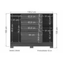 Ver imagem 7 de Cômoda de Quarto Pinhais C/ 2 Portas e 4 Gavetas Jatobá - Santos Andirá