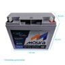 Bateria Estacionária Moura Vrla 18ah 12v Mva-18 Nobreak Agm - 3