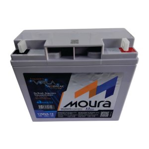 Bateria Estacionária Moura Vrla 18ah 12v Mva-18 Nobreak Agm