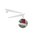 Ver imagem 2 de Suporte Prateleira para Perfil Cremalheira 20 cm Branco (Par)