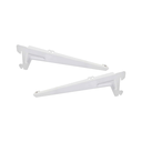 Ver imagem 1 de Suporte Prateleira para Perfil Cremalheira 20 cm Branco (Par)