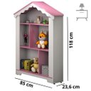 Ver imagem 4 de Estante Nicho c/ Prateleiras Organizador Casinha Magia