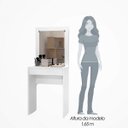 Ver imagem 4 de Penteadeira Camarim com Espelho 1 Gaveta Sofia 