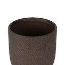 Ver imagem 2 de Cachepot Decorativo em Cerâmica Marrom 14,5cm 22866 Mart