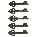 Ver imagem 1 de Kit 5 Chaves Decorativas Rústica Enfeite em Ferro Nº 02 26cm