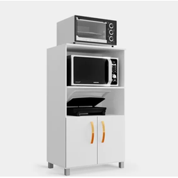 Balcão Cozinha para Forno Elétrico/microondas Multiuso 2 Portas e 4 Pés - 3