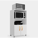Ver imagem 3 de Balcão Cozinha para Forno Elétrico/microondas Multiuso 2 Portas e 4 Pés
