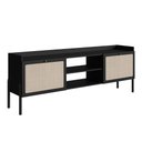 Ver imagem 2 de Rack Sala para Tv 65 Polegadas Tela Sintética 2 Portas 183cm Cor:nero