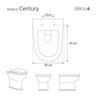 Assento Sanitario com Amortecedor Century Creme para Vaso Deca - 2