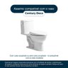 Assento Sanitario com Amortecedor Century Creme para Vaso Deca - 4