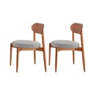 Ver imagem 1 de Conjunto com 2 Cadeiras em Madeira Maciça Hope